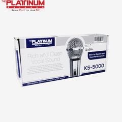 Platinum by Winland Karaoke Professional Videoke Mic High-End Dynamic Wired Microphone w/ 10meter