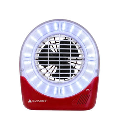 Hanabishi by Winland 5inch Rechargeable Fan Portable Handle for Outdoor Use with LED Light HRF-5USB