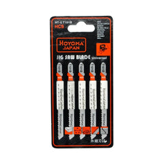 Hoyoma japan by Winland Jig Saw Blade 5pcs T Shank Type for Wood HCS HT-UT101B