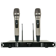 Tosunra by Winland 2-Channel High-Performance Professional UHF Wireless Microphone System TOS-U-688