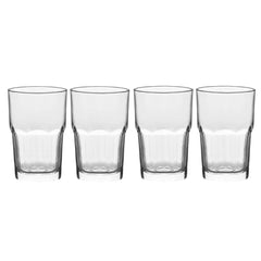 Masflex by Winland 4 Pieces Beverage Drinking Glass Tumbler Set 450mL / 13.86oz WW-2015