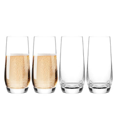 Masflex by Winland 4 Pieces 330 ml Glass Tumbler made of Durable and High-Quality Pure Glass CK-614