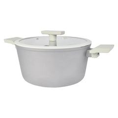 Masflex by Winland 20cm-24cm Non Stick Ultimate Forged Casserole with Glass Lid Induction Base