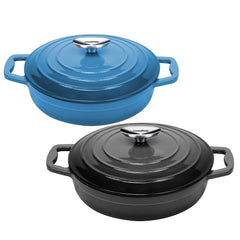 Masflex by Winland 22cm Artisan Skillet with & made from Enameled Cast Iron Lid SZ-22SK