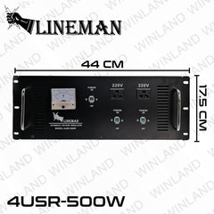 Lineman by Winland 5‑Outlets Rack Mounted Automatic Voltage Regulator 1000W/500W