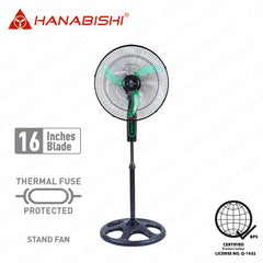 Hanabishi 16 inch Stand Fan / Electric Fan Durable AS blade Windmill 16SF