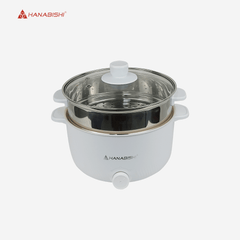 Hanabishi 3Liters Aesthetic White Multi - Function Cooker HMC - 300WHT - Winland Depot