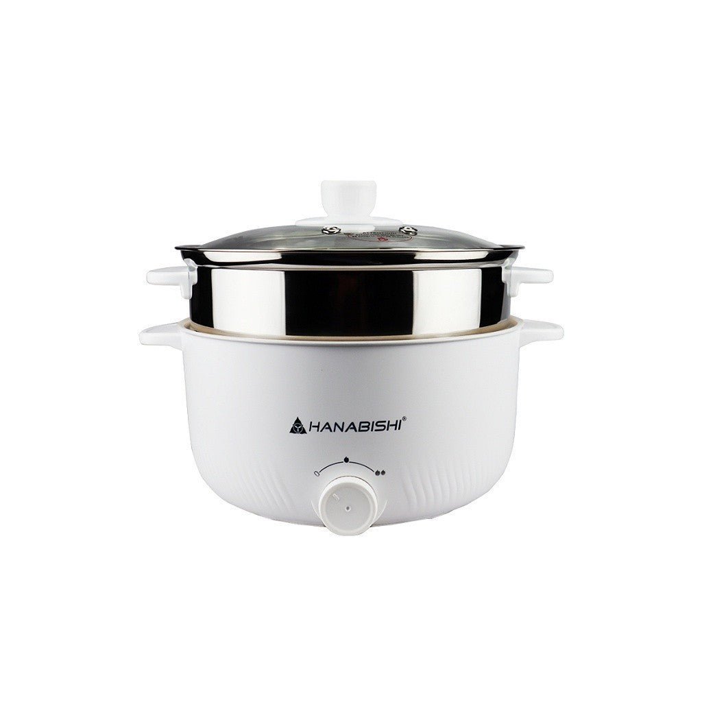 Hanabishi 3Liters Aesthetic White Multi - Function Cooker HMC - 300WHT - Winland Depot