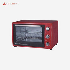 Hanabishi 48Liters Rotisserie / Convection Electric Oven Red HEO - 48RED - Winland Depot