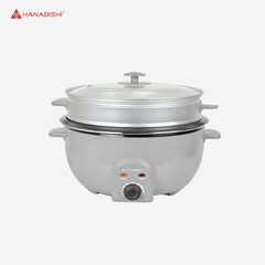 Hanabishi 9 in 1 Multi - Cooker Boiler, Deep Fryer Steamer, BBQ HMC 550SS HMC550SS - Winland Depot