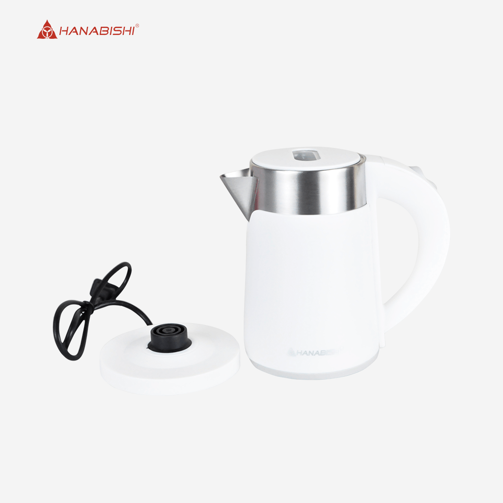 Hanabishi Fast Boil 0.8 Liter Water Heater Electric Kettle HWK - 508WHT - Winland Depot
