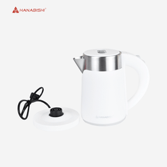 Hanabishi Fast Boil 0.8 Liter Water Heater Electric Kettle HWK - 508WHT - Winland Depot