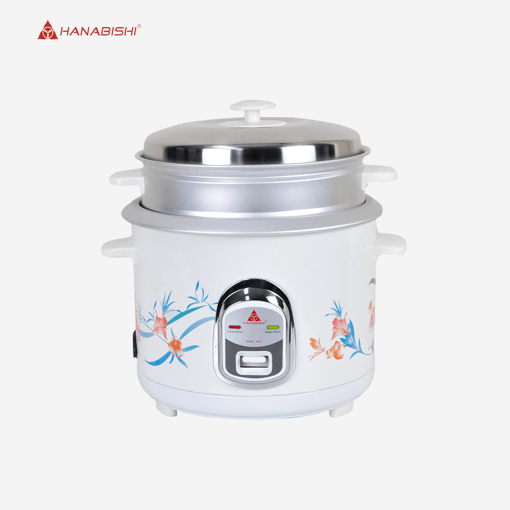 Hanabishi Rice Cooker 1.8L serves 8 - 10cups with Steamer HHRC18FS - Winland Depot