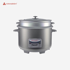 Hanabishi Rice Cooker 5.6L serves 30 cups Glass Cover with Steamer HHRC - 56GSS - Winland Depot
