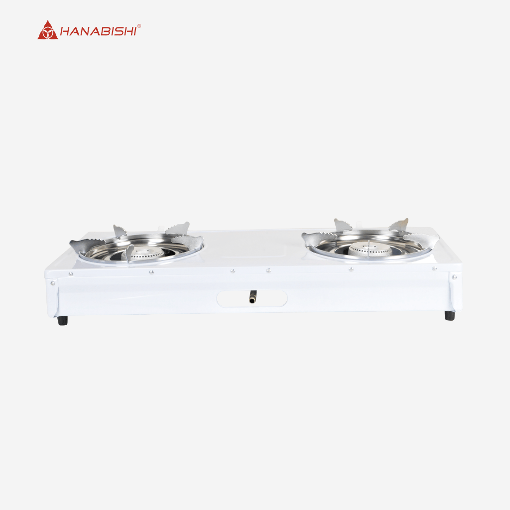 Hanabishi Stainless Steel Body Separate Trivet Double Burner Gas Stove G7HA - Winland Depot