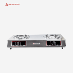 Hanabishi Stainless Steel Double Burner Gas Stove G - 7 - Winland Depot