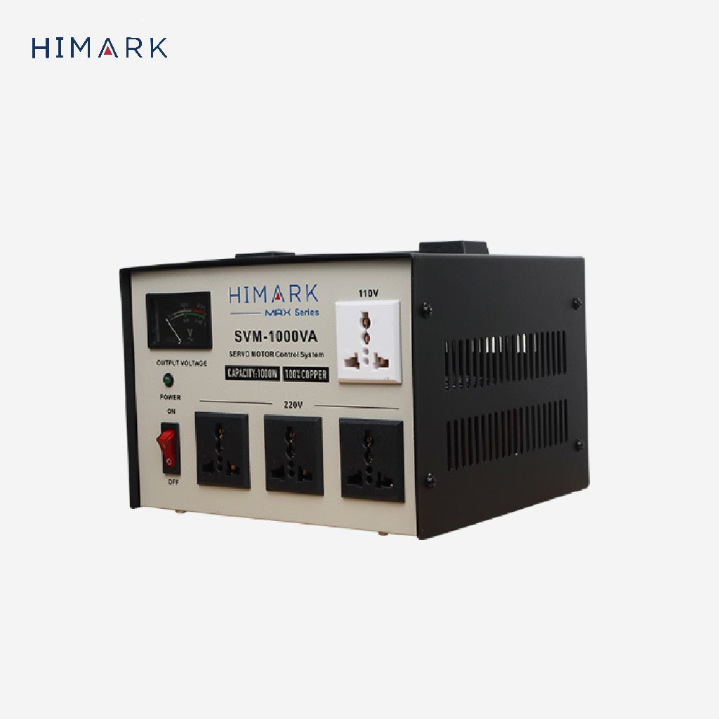 Himark MAX Series 1000W 100% Copper & Efficient Automatic Voltage Regulator AVR SVM - 1000V - Winland Depot