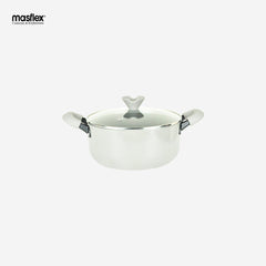 HOME ESSENCE by MASFLEX 24cm 2Layer Non - stick Induction Casserole Gauge Aluminum Cookware NS - 24C - Winland Depot