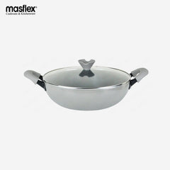 HOME ESSENCE by MASFLEX 30cm 2Layer Non - stick Induction Wok Gauge Aluminum Cookware NS - 30W - Winland Depot