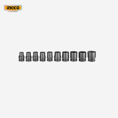 Ingco 10Pcs 1/2 Inch Industrial Impact Driver Socket Set HKISSD12101 - Winland Depot