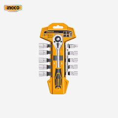 Ingco 12 Pcs 1/4 - Inch Socket Wrench Ratchet Spanner Set HKTS14122 - Winland Depot
