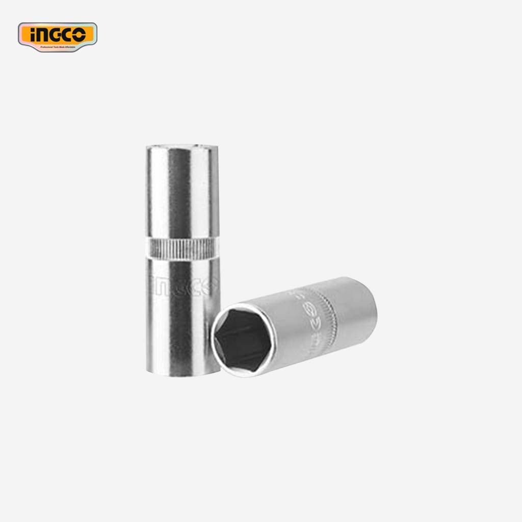 Ingco 1/2 Spark Plug Socket 16mm HSPS12161 - Winland Depot