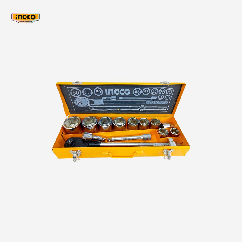 Ingco 15 Pcs Drive Socket Set 3/4 - Inches HKTS034151 - Winland Depot