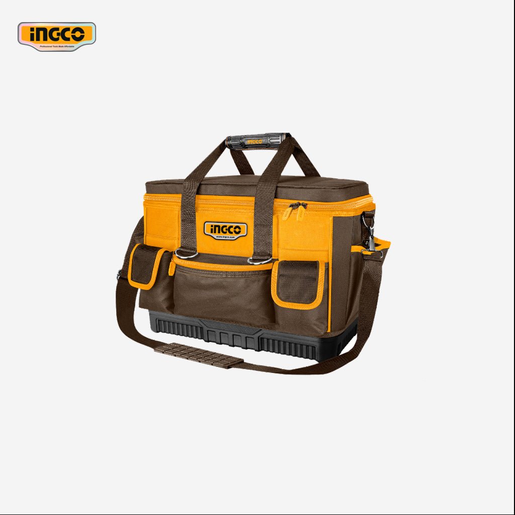 Ingco 16 Inch Basket Tools Bag Storage Box Organizer with 25 Pockets HTBG10 - Winland Depot