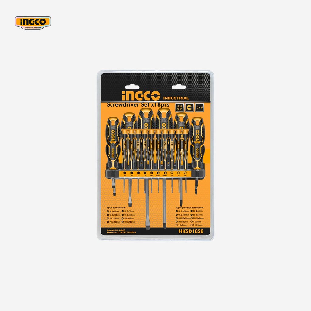 Ingco 18 Pcs Screwdriver Set HKSD1828 - Winland Depot