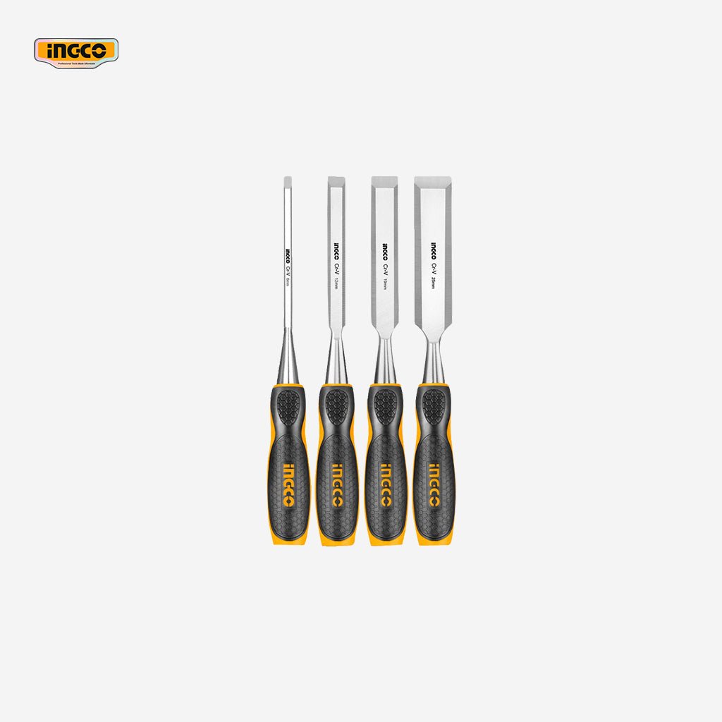 Ingco 4 Pcs / Set Wood Chisel Cr - V HKTWC0401 - Winland Depot