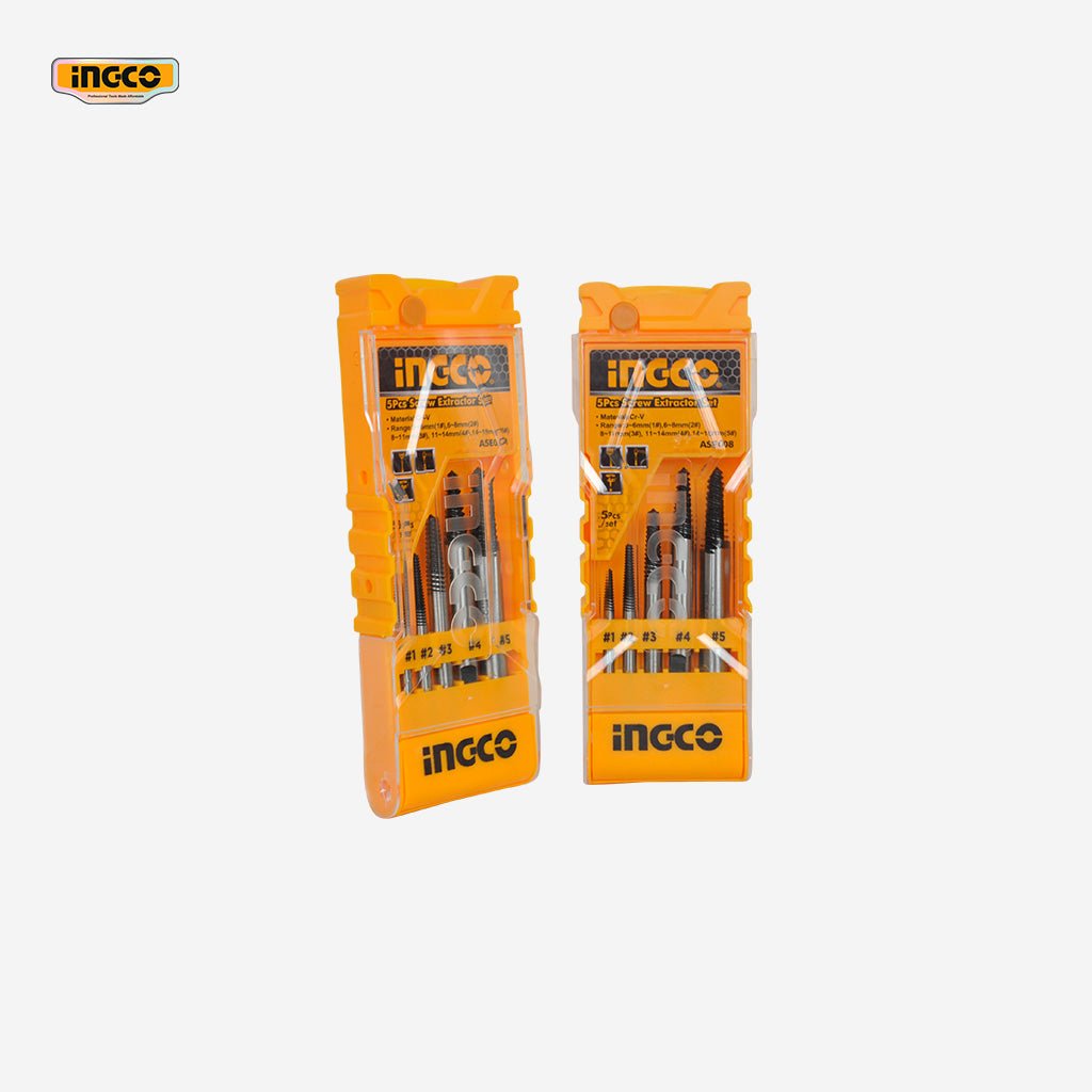Ingco 5 Pcs Screw Extractor Set ASE008 - Winland Depot
