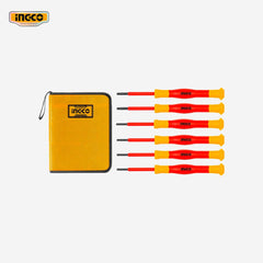 Ingco 6 Pcs Insulated Precision Screwdriver Screw Driver Set HKIPSD0601 - Winland Depot