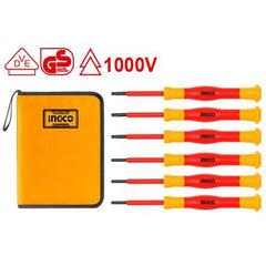 Ingco 6 Pcs Insulated Precision Screwdriver Screw Driver Set HKIPSD0601 - Winland Depot