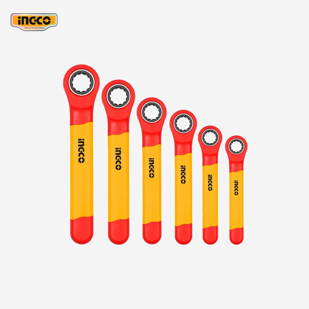 Ingco 6 Pcs Insulated Ratchet Wrench Set HKISPA0603 - Winland Depot