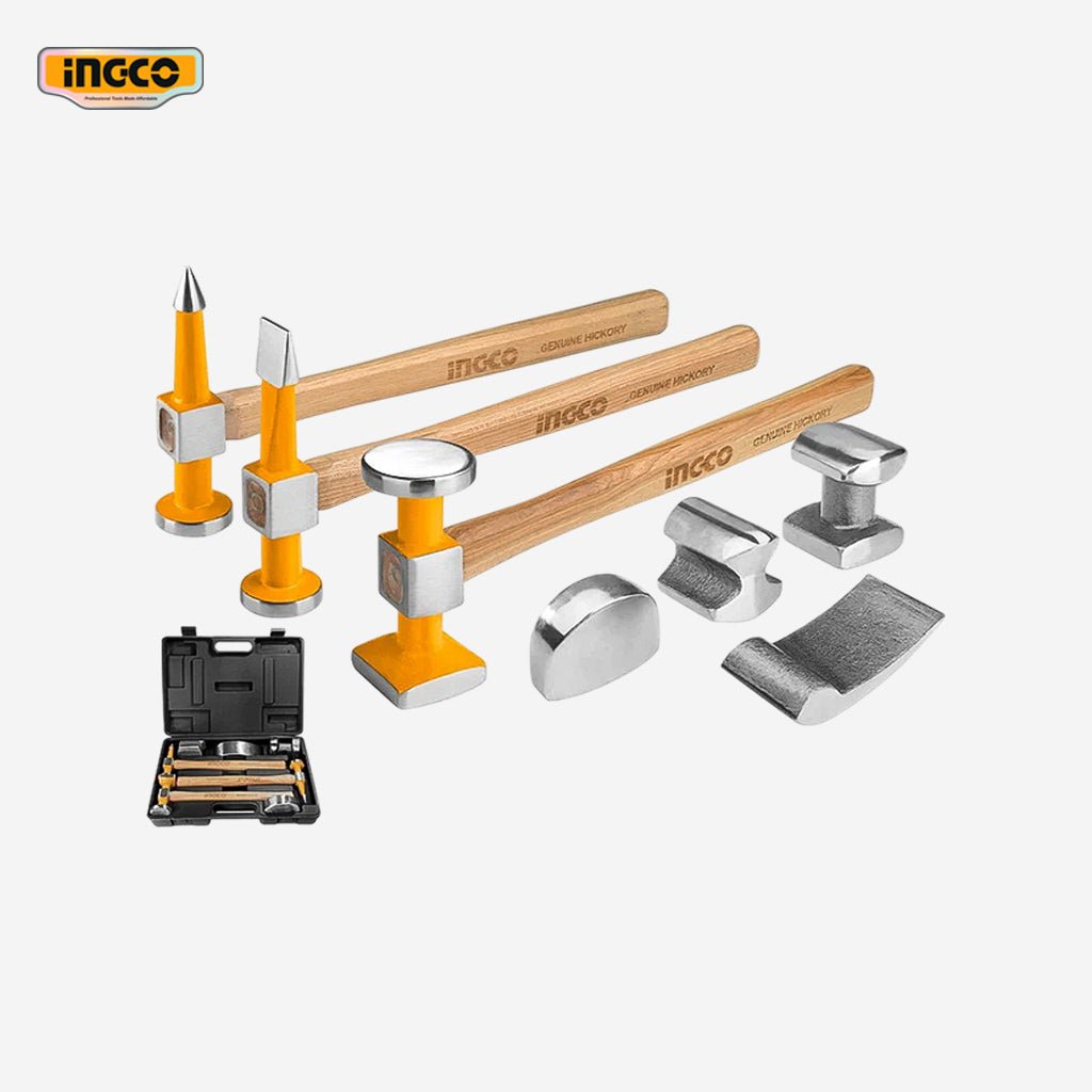Ingco 7 Pcs Body and Fender Hammer Set HBAFH0711 / HBAFH0712 - Winland Depot