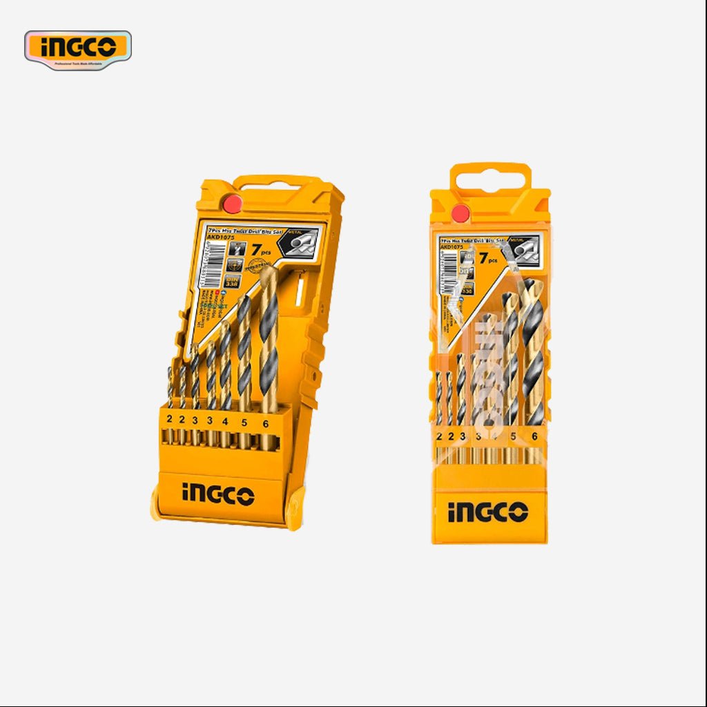Ingco 7 Pcs Metal (HSS) Twist Drill Bit Set AKD1075 - Winland Depot
