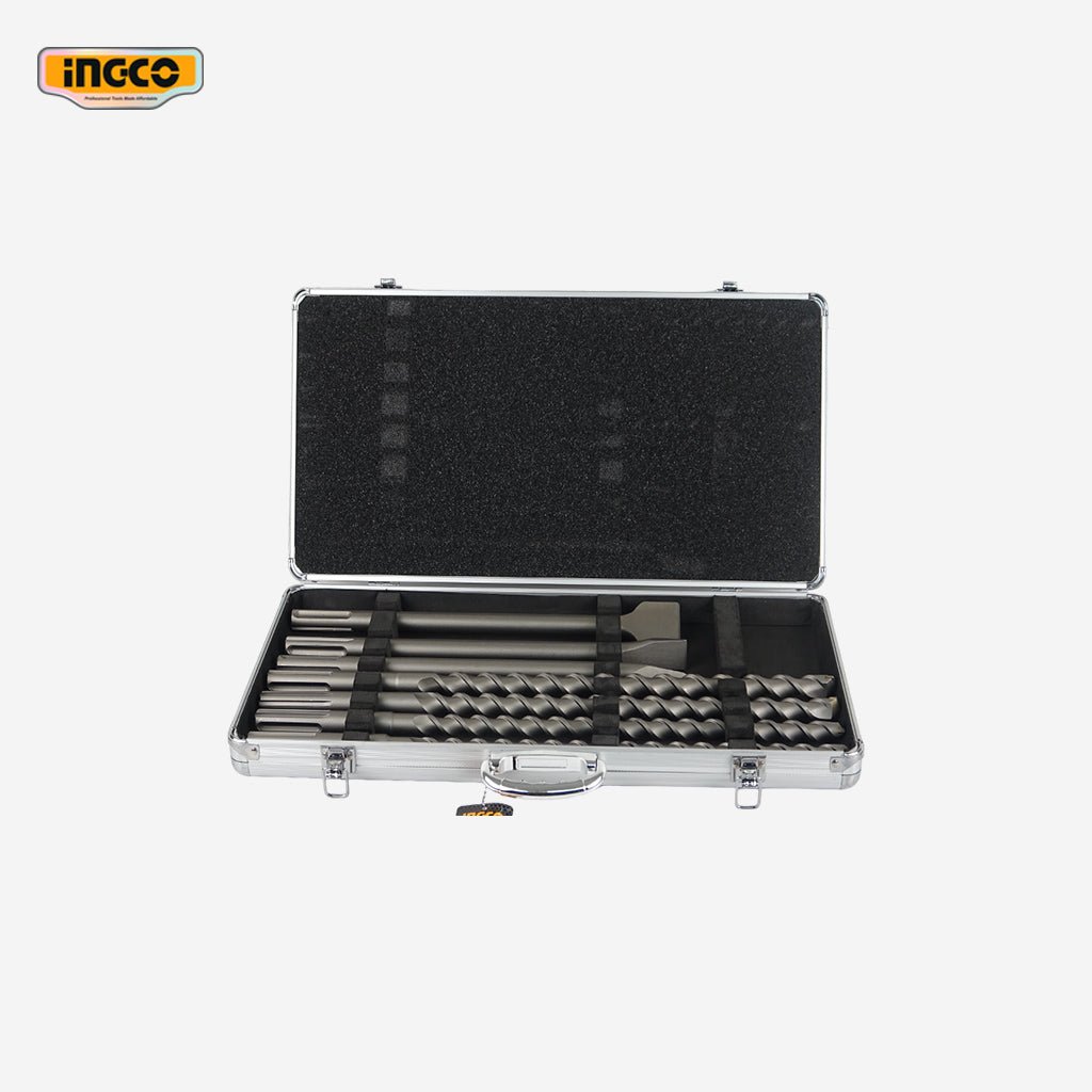 Ingco 7pcs SDS Max Hammer Drill Bit and Chisel Set AKD5075 - Winland Depot