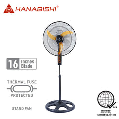 Hanabishi 16 inch Stand Fan / Electric Fan Durable AS blade Windmill 16SF