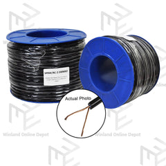Professional Royal Cord Speaker Wire 2 x 2.5mm2 #14 & 16 x 2mm #16 Copper-Clad Aluminum Black 50M