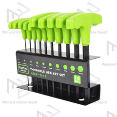 Hoyoma japan by Winland 10pcs T-Handle Hex Key Set H-NL007