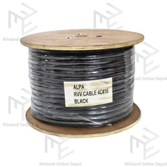 Alpa by Winland Royal Cord | Speaker Wire Heavy Duty 16 AWG-1.25mm2/4C RVV-4C16 75M/Spool