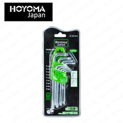 Hoyoma japan by Winland Long Arm 9pcs Torx Key Set w/ chrome vanadium steel material H-NL008