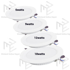 Clifford Synthetic Recessed Round Panel | LED Down Light Daylight