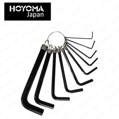 Hoyoma japan by Winland 10pcs. Hex Key Wrench Ring Set H-NL002