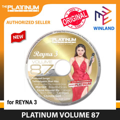 Platinum by Winland CD Karaoke New Reyna 3 Vol 82 to 98 CDR3V86 / CDR3V87/CDR3V87 CDR3V89 CDR3V94