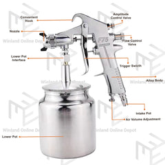 Proman by Winland Germany Tools Air Spray Gun For Base Coat F-75S