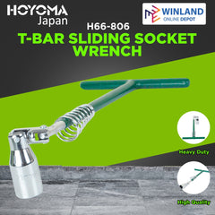 Hoyoma japan by Winland 16inch Chrome vanadium steel material T bar Sliding socket Wrench H66-806