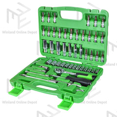 Hoyoma japan by Winland Professional 1/4" DR 53pcs Socket Set HT-DS1453