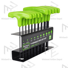 Hoyoma japan by Winland 10pcs T-Handle Hex Key Set H-NL007