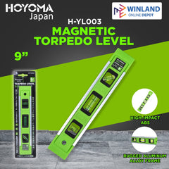 Hoyoma japan by Winland 9 inch Magnetic Torpedo Level H-YL003 *Winland*
